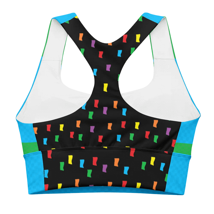 Sports Bra - 8-bit bars and Confetti product image (1)
