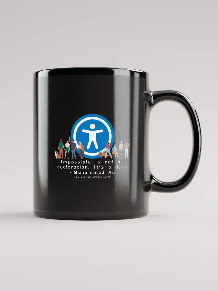 Imposible Is Not A Declaration - Black Mug product image (2)