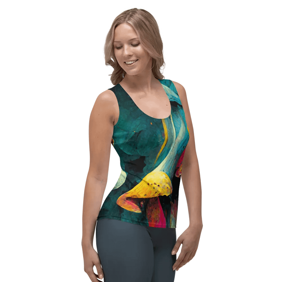 Whimsical Mushroom Dream All-Over Tank Top product image (4)