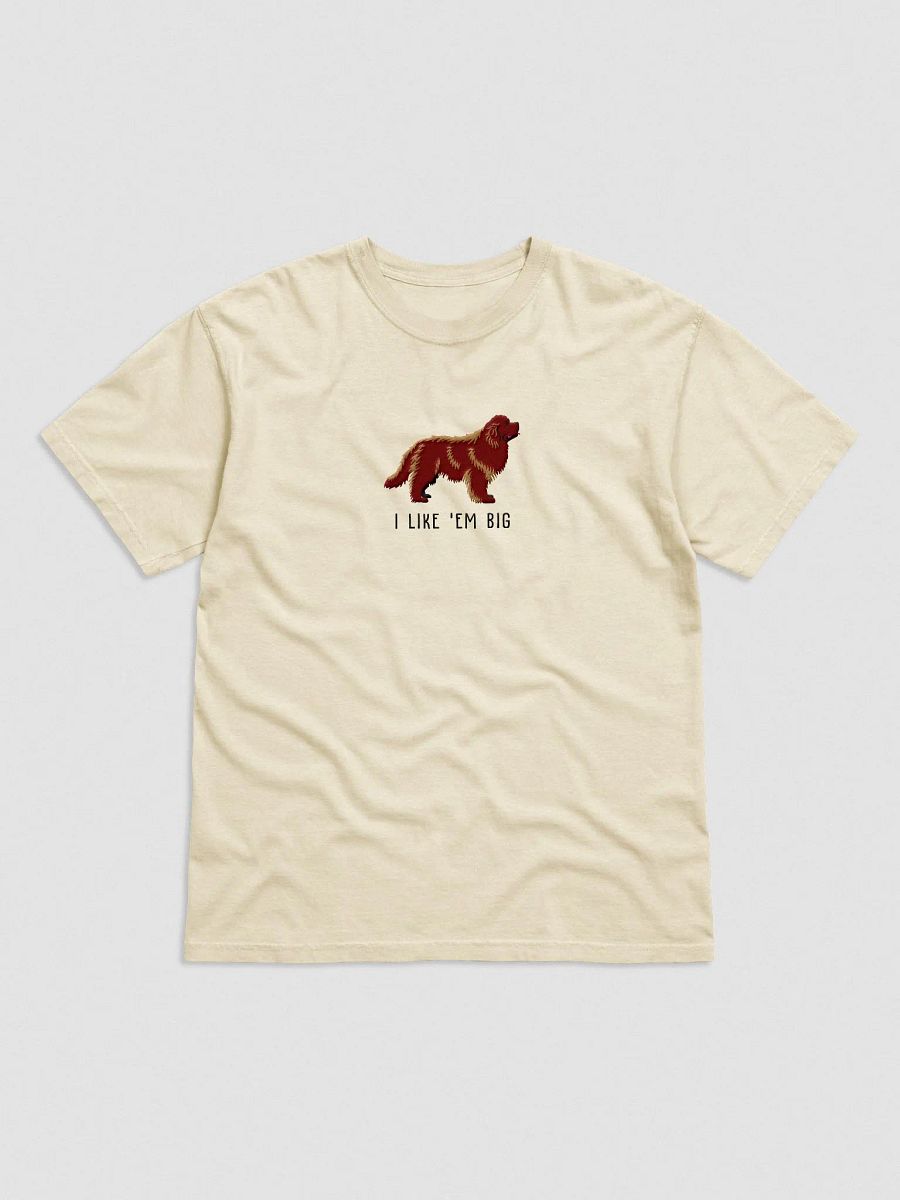 I Like 'Em Big T-Shirt(Embroidered) of a Newfoundland(Brown) product image (4)
