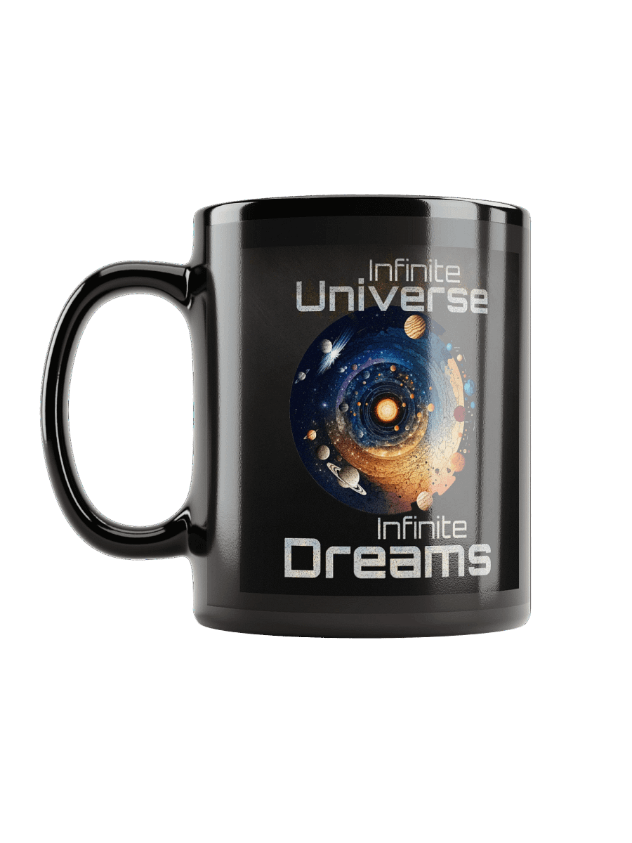 Cosmic Horizons Infinite Universe Infinite Dreams - Black Glossy Mug product image (6)