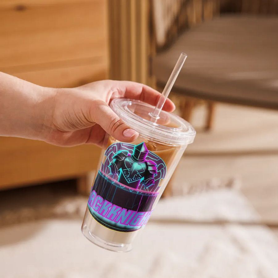 Blackknight513 Double Wall Clear Plastic Tumbler (16 oz) product image (9)