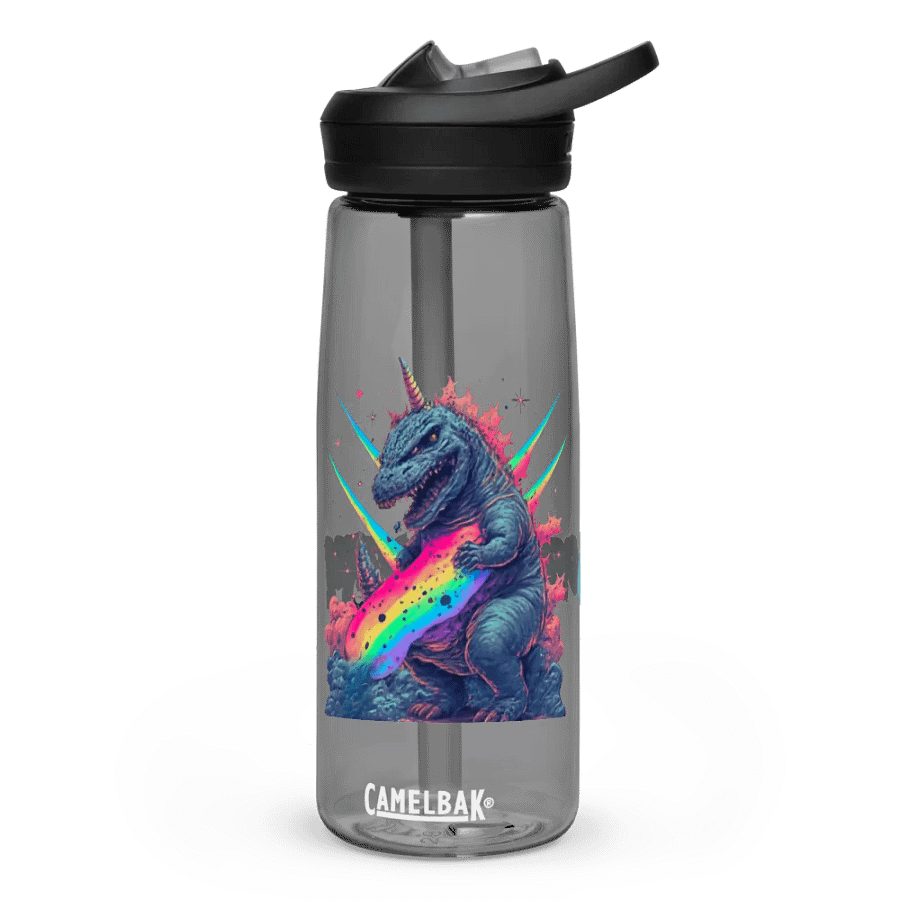 Godzillacorn Vivid Neon Water Bottle product image (1)