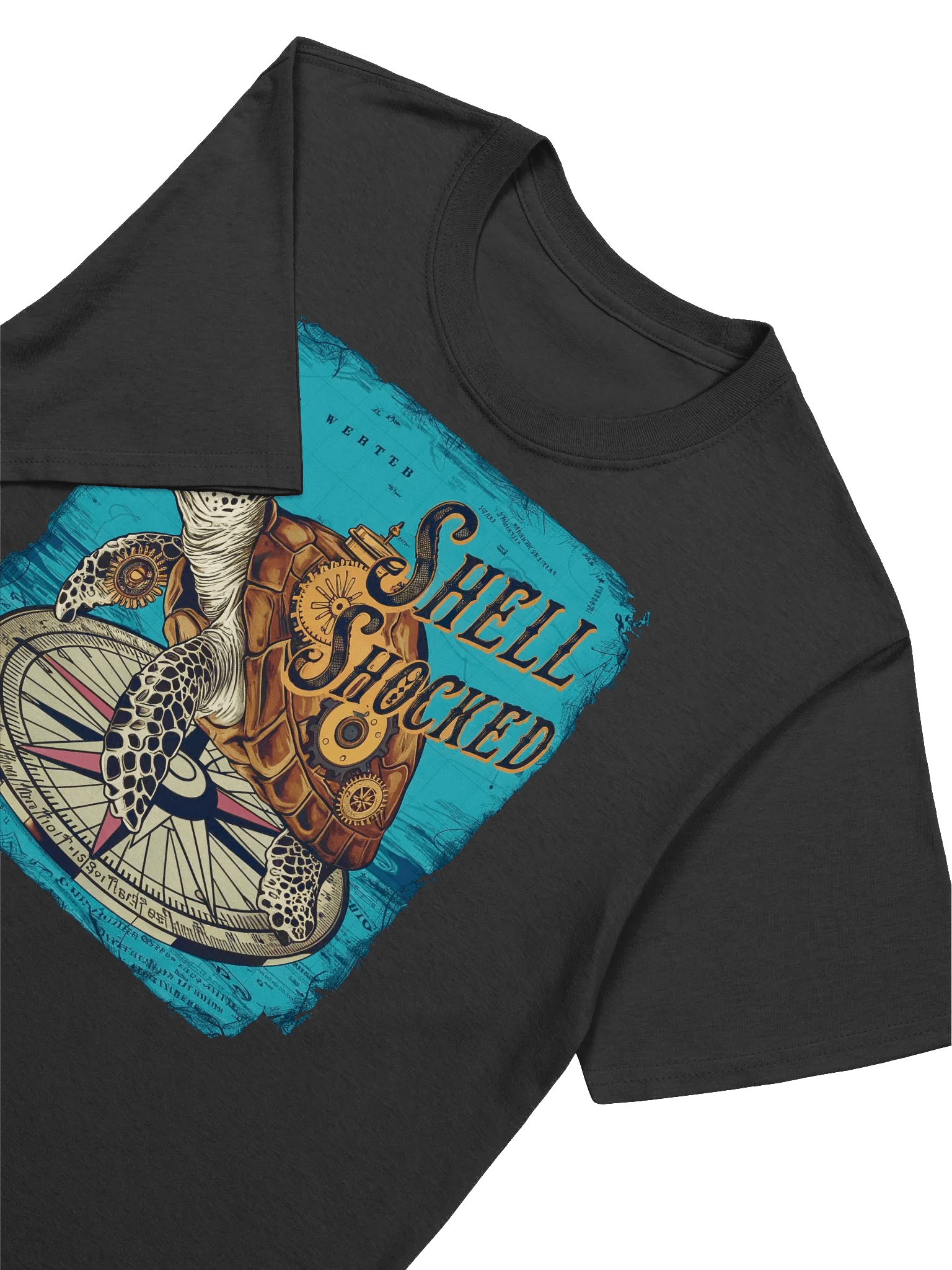 Turtle Lover - Steampunk Aesthetics: Sea Turtle with a Mechanical Twist T-Shirt product image (15)
