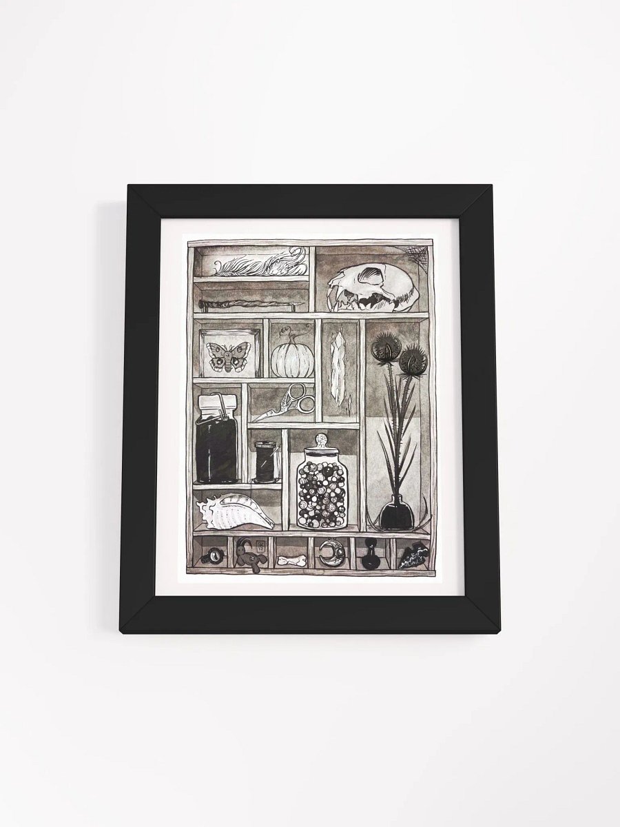 Cabinet of Curiosities Framed Art Print product image (1)