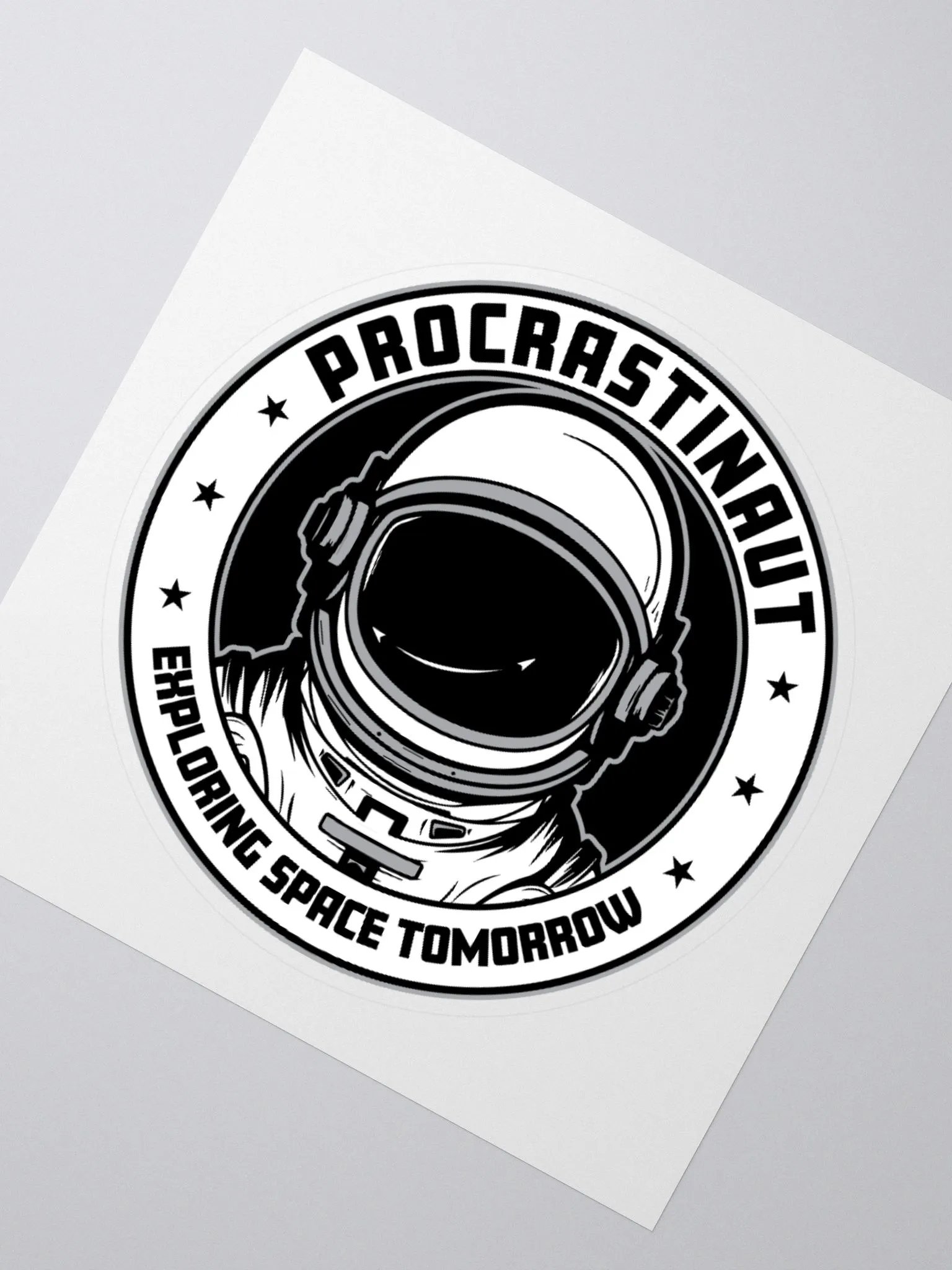 Procrastinaut Sticker – For Space Lovers Who Take It Slow product image (5)