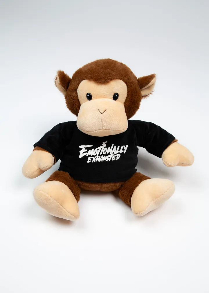Emotionally Exhausted Plush Monkey product image (1)