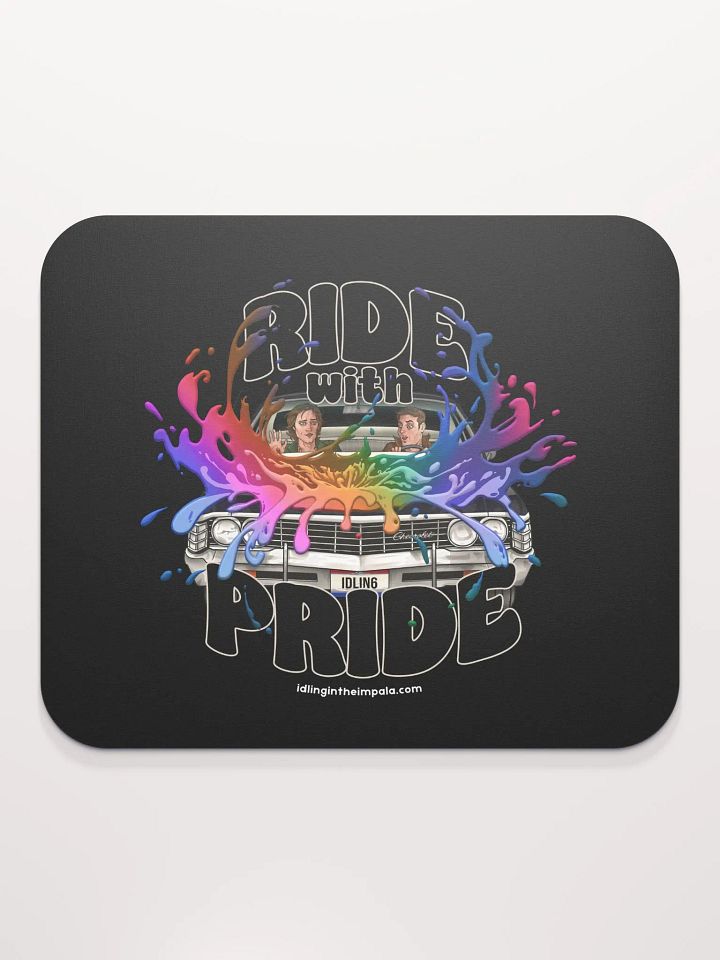 Ride with Pride Mousemat - Black product image (2)