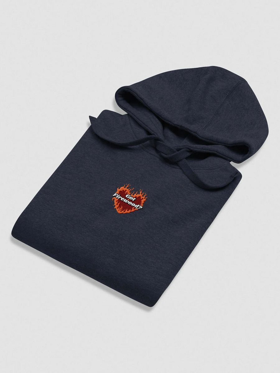 Flaming Heart - Got Firewood? | Embroidered Hoodie product image (20)