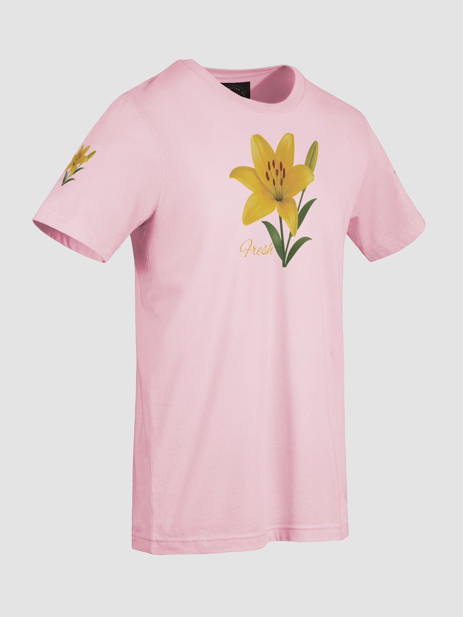 Fresh Yellow Lily Flower – Botanical Floral Graphic Tee product image (49)