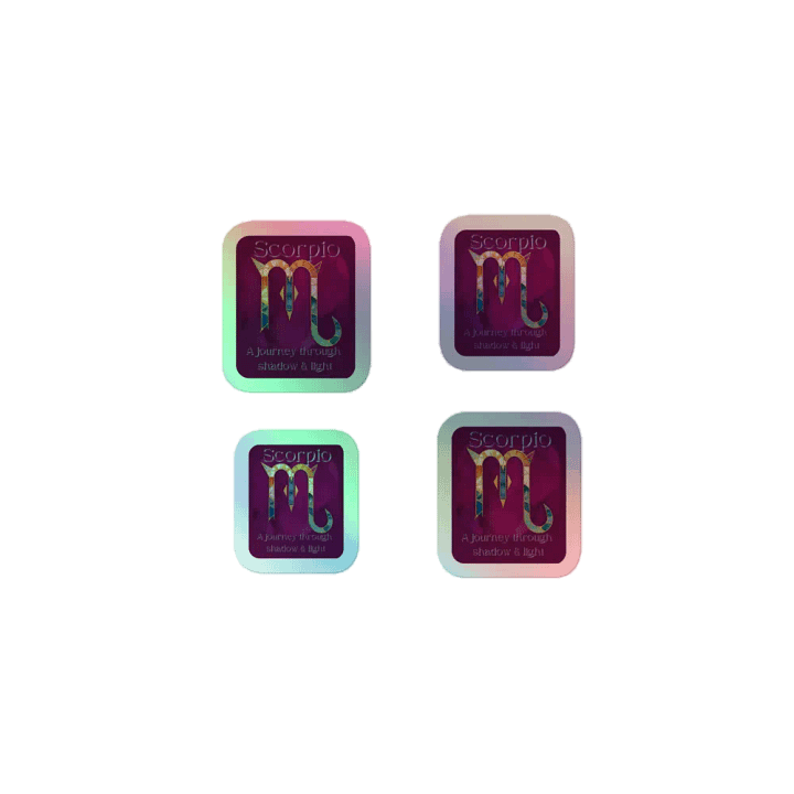 Scorpio Purple Holo Sticker Pack product image (1)