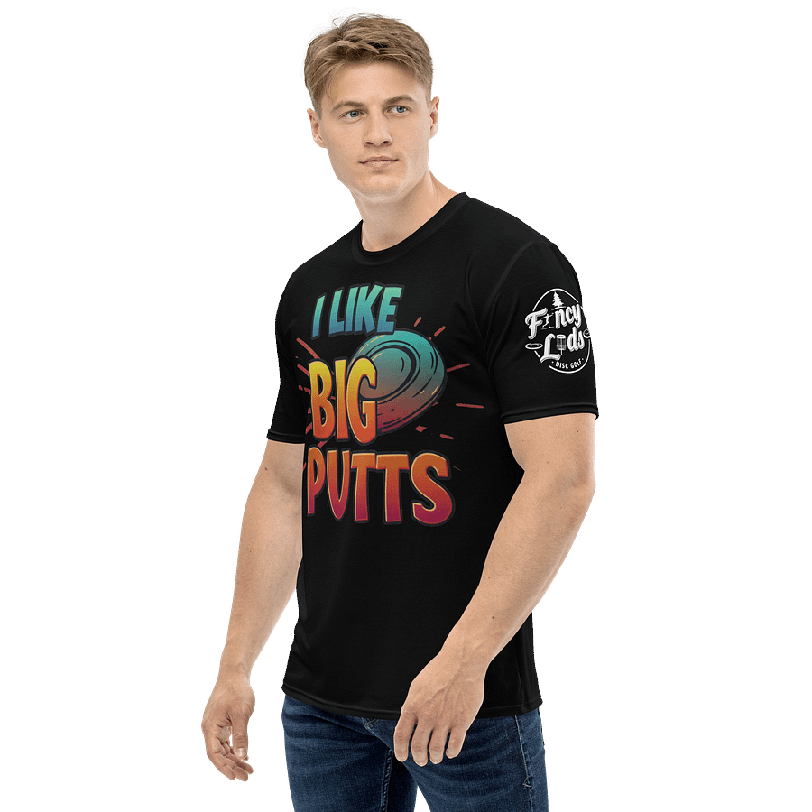 Fancy Lads Men's Black T-Shirt "I Like Big Putts" product image (3)