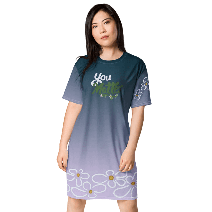 You Matter Flower Tee Dress product image (1)