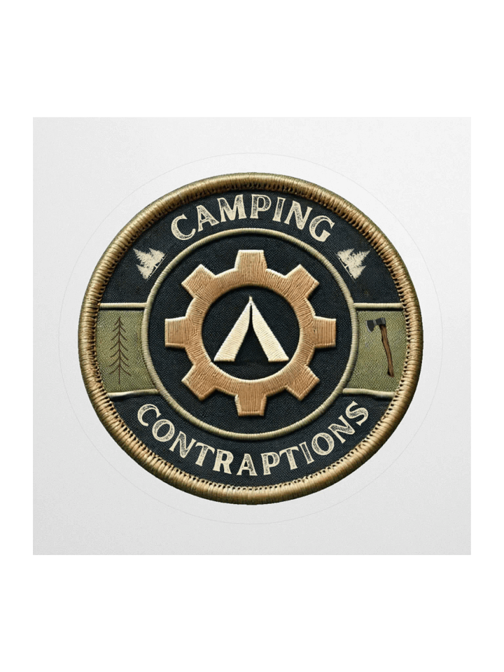 Camping Contraptions Embroidered Patch Sticker product image (1)
