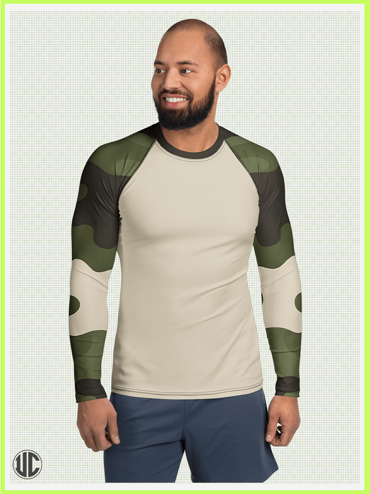 Becker’s Modern Camo – Men’s Rash Guard product image (1)