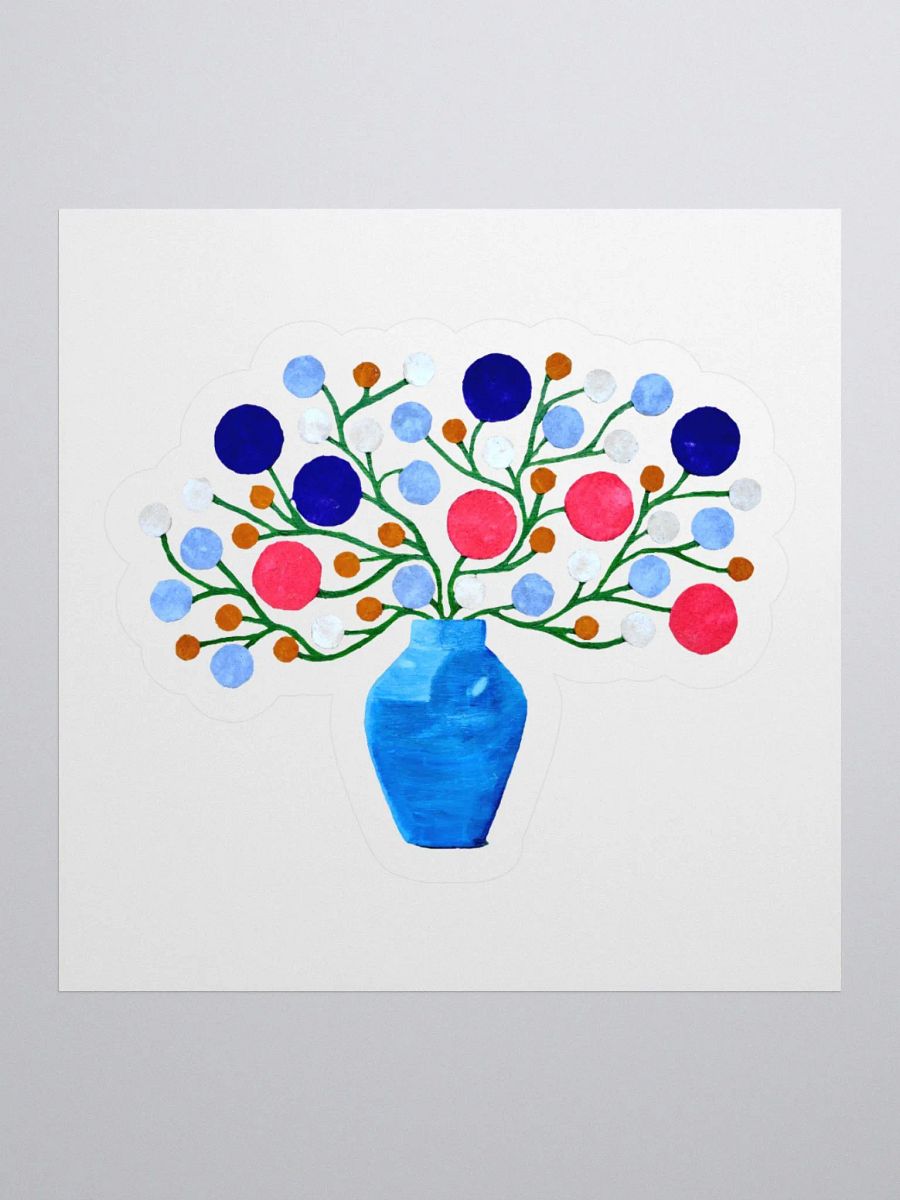 Abstract Floral Vase Sticker Set product image (3)