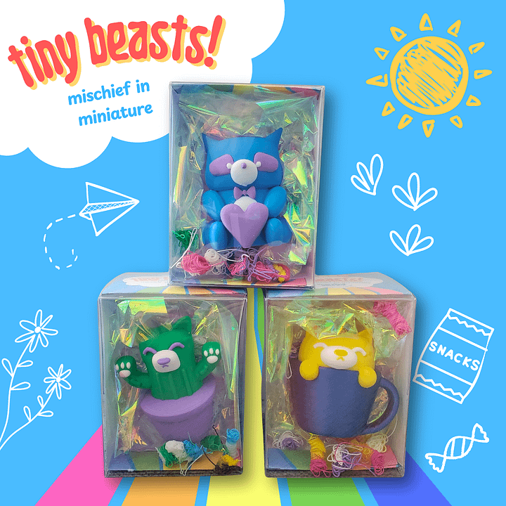 Tiny Beasts - Steven the Cat-Raccoon Hybrid product image (2)