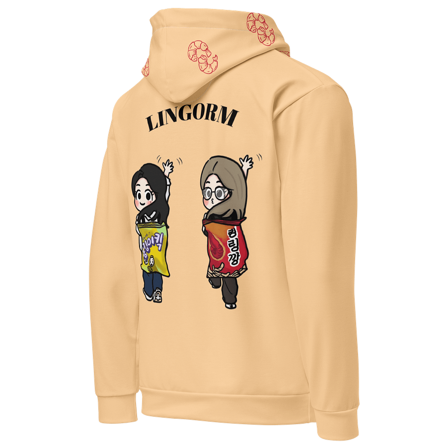 LingOrm Shrimp Cracker Unisex Hoodie (Frangipani) product image (5)