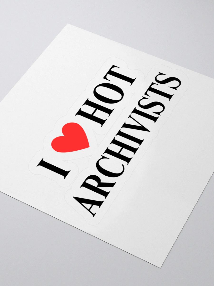 I HEART HOT ARCHIVISTS STICKER product image (11)