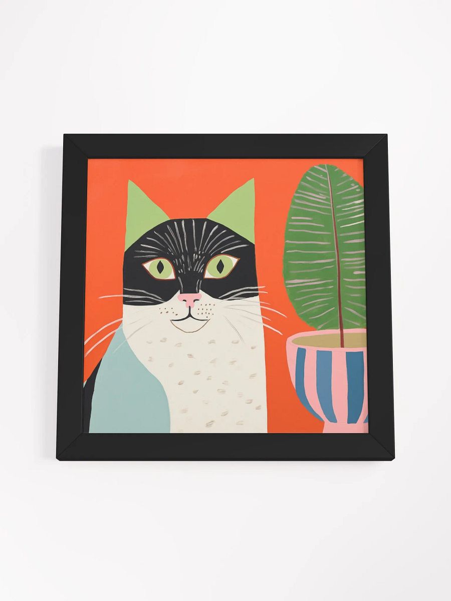 Minty Feline Bliss Framed Poster product image (28)