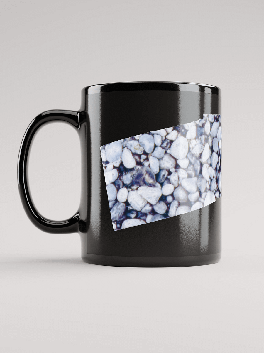 Cama Beach Rocks on black glossy mug product image (6)