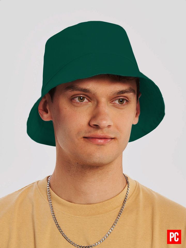 Plain Color Blue Green Bucket Hat product image (1)