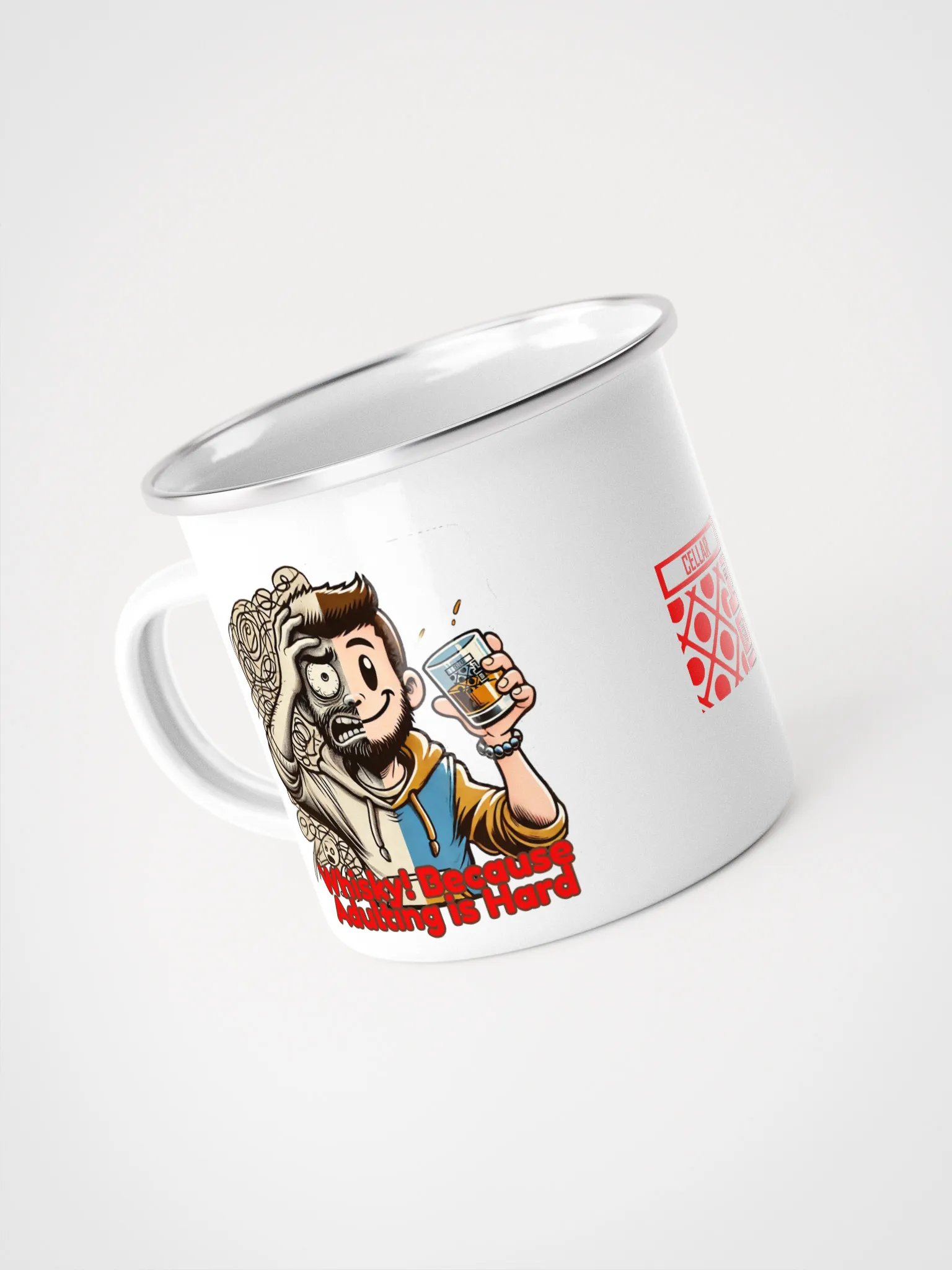 Cellar 8T Whisky - Adulting - Enamel Mug product image (4)