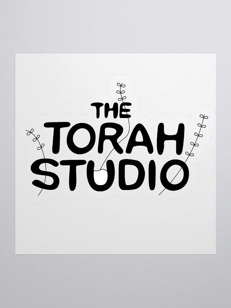Torah Studio Black Sticker