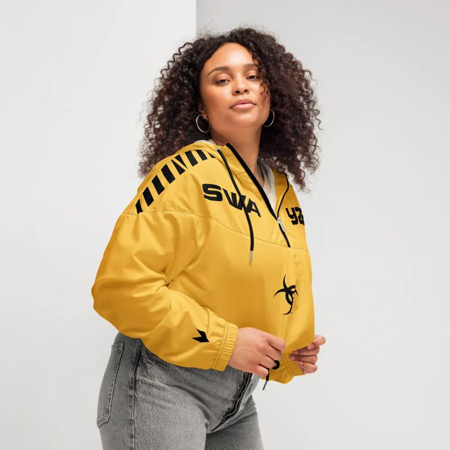 Radioactive Rebel Crop Hoodie Windbreaker product image (10)