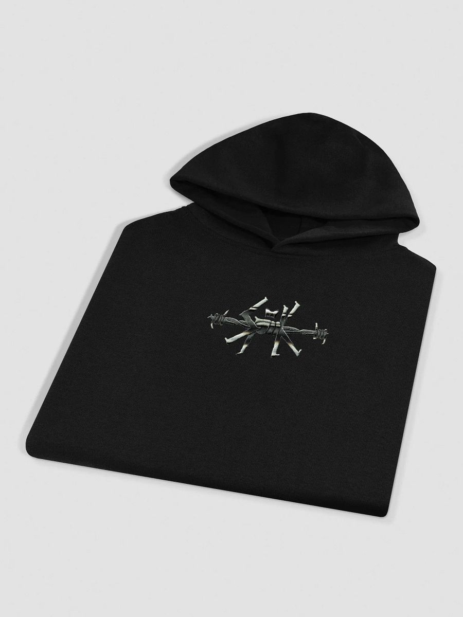 HARD&CORE Barbed Wire Embroidered Logo Oversized Hoodie product image (3)