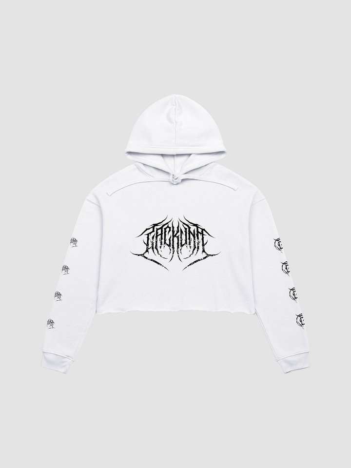 Zackuna Crop Hoodie (White) product image (1)