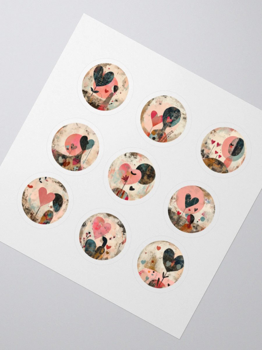 Abstract Heart Art Sticker Set product image (3)