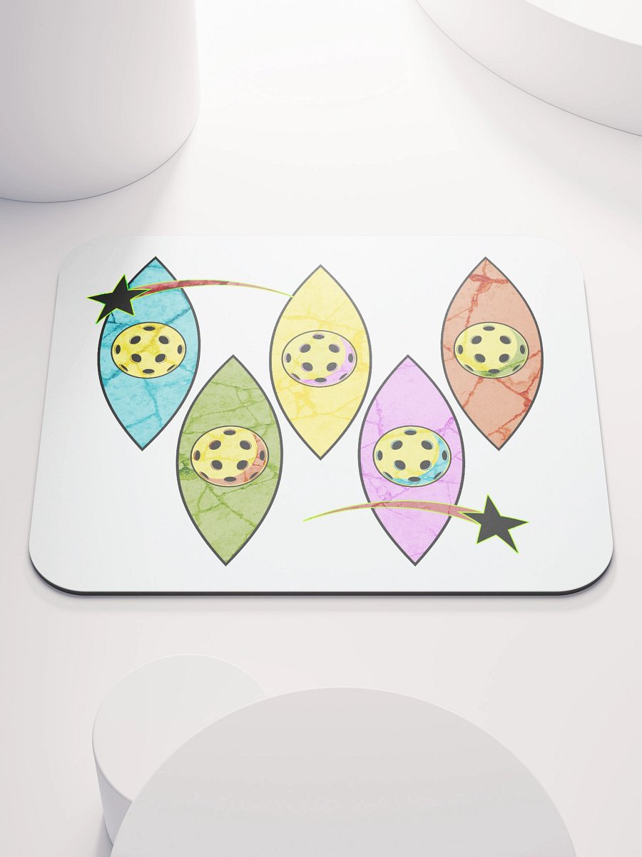 Mid Century Y2K Pickleball Whimsical Mouse Pad product image (2)