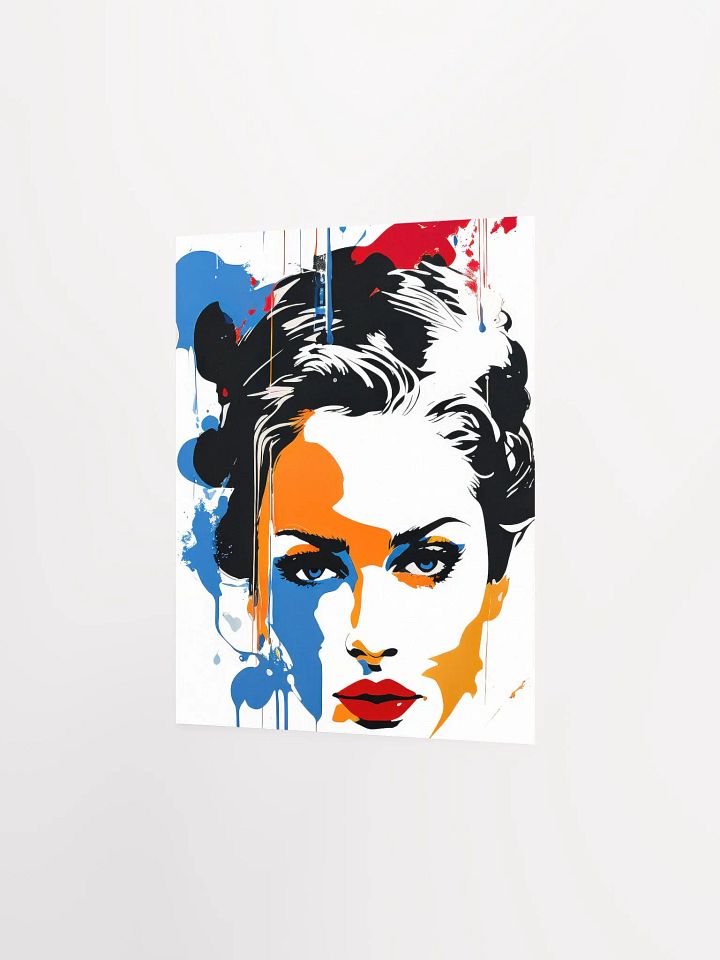 Abstract Woman v8 - Vintage Style Poster - Girly - Small and Standard Sizes - 8x10-11x14-12x16-16x20 Inches product image (8)