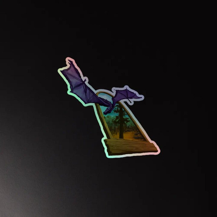 Dragon Plane Meld - Holographic Sticker product image (2)