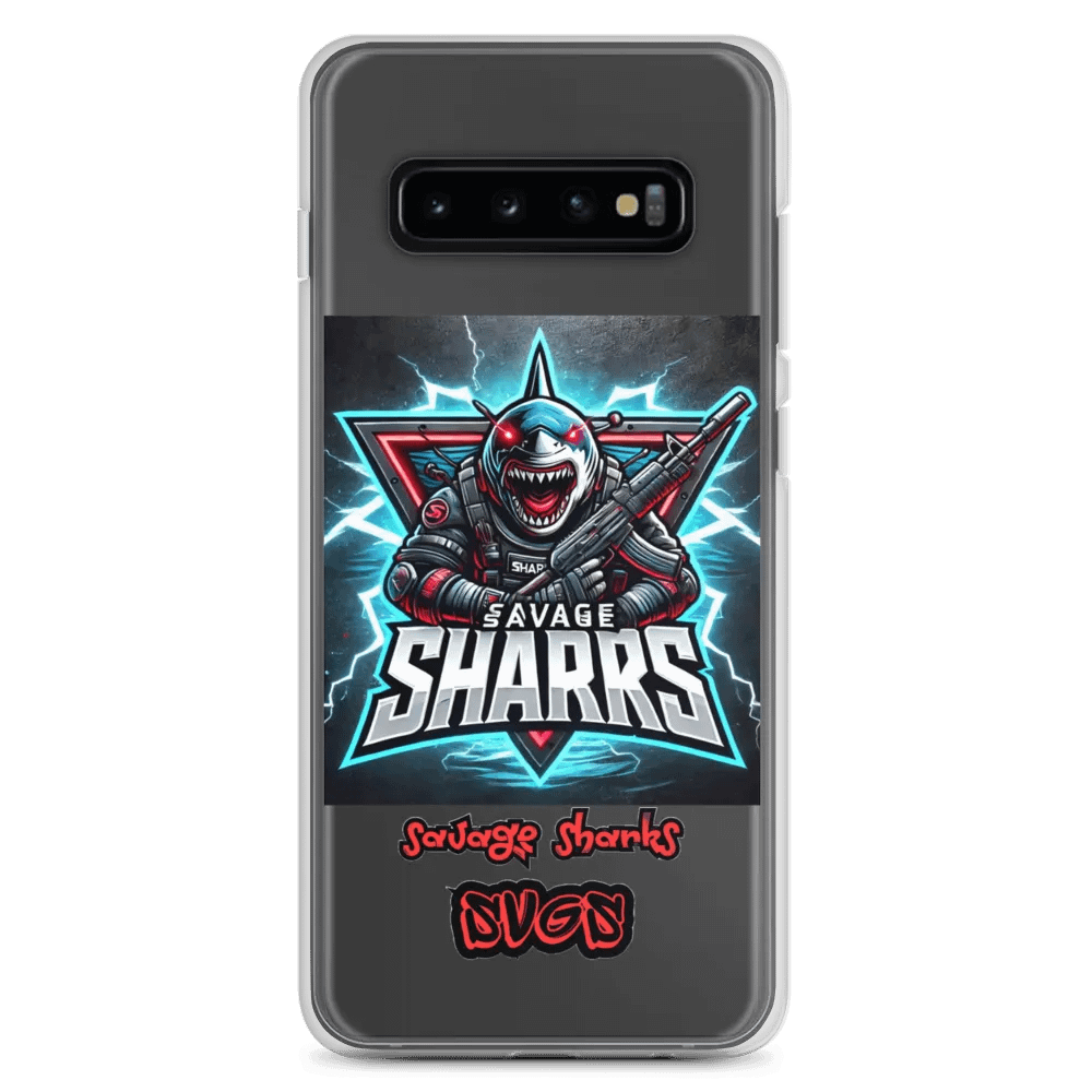 Savage Sharks Space Gun Clear Samsung® Case product image (7)
