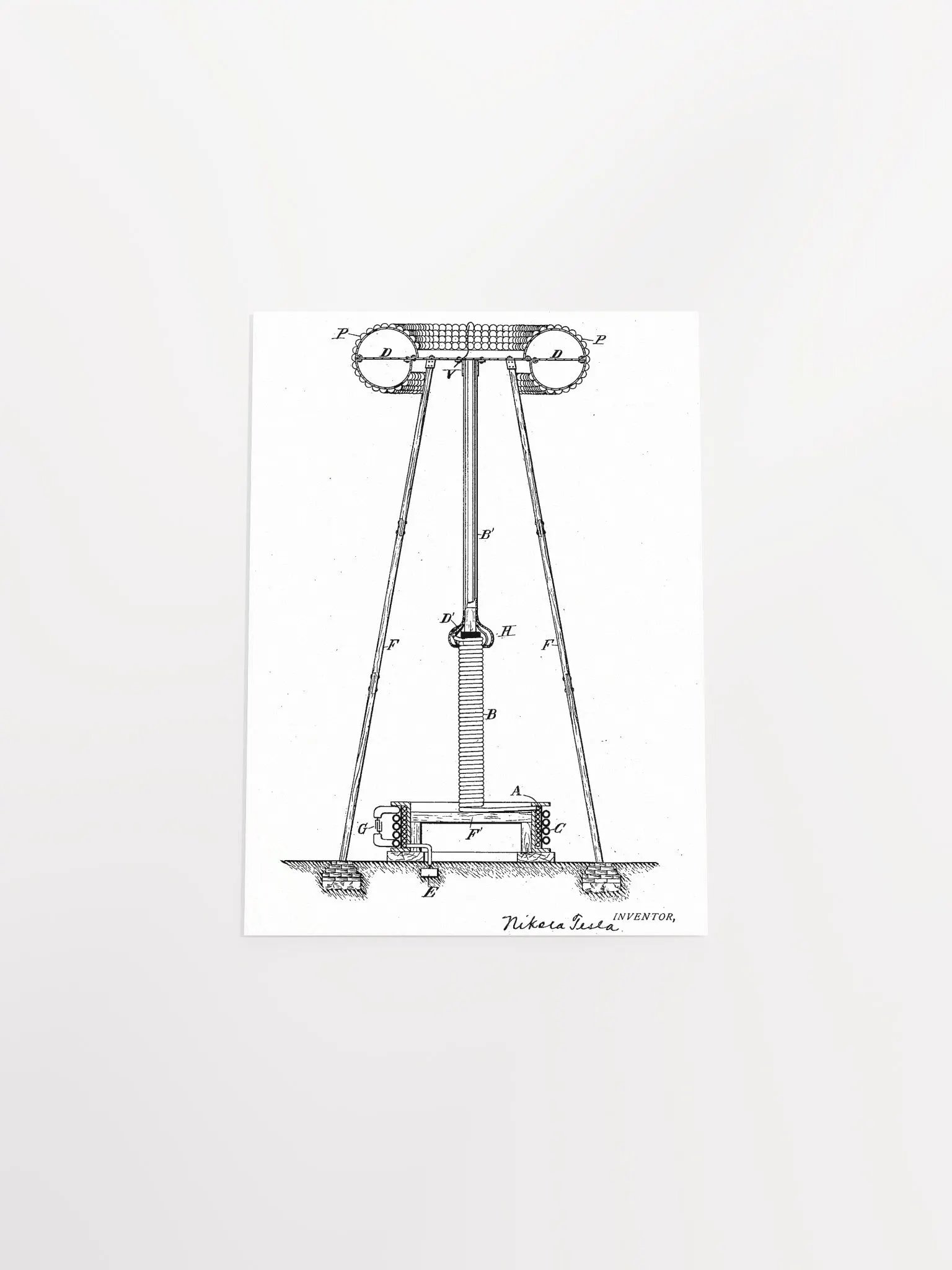 Tesla Patent Poster product image (4)