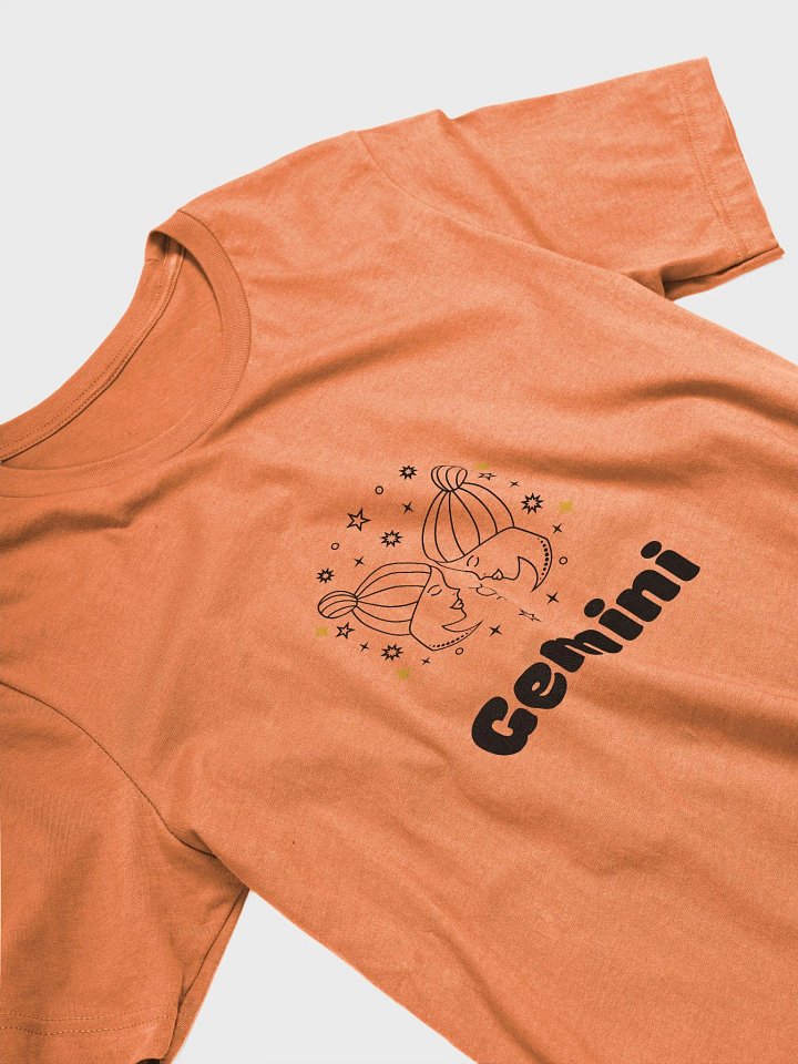 Gemini Twins T-shirt - Black Writing product image (2)