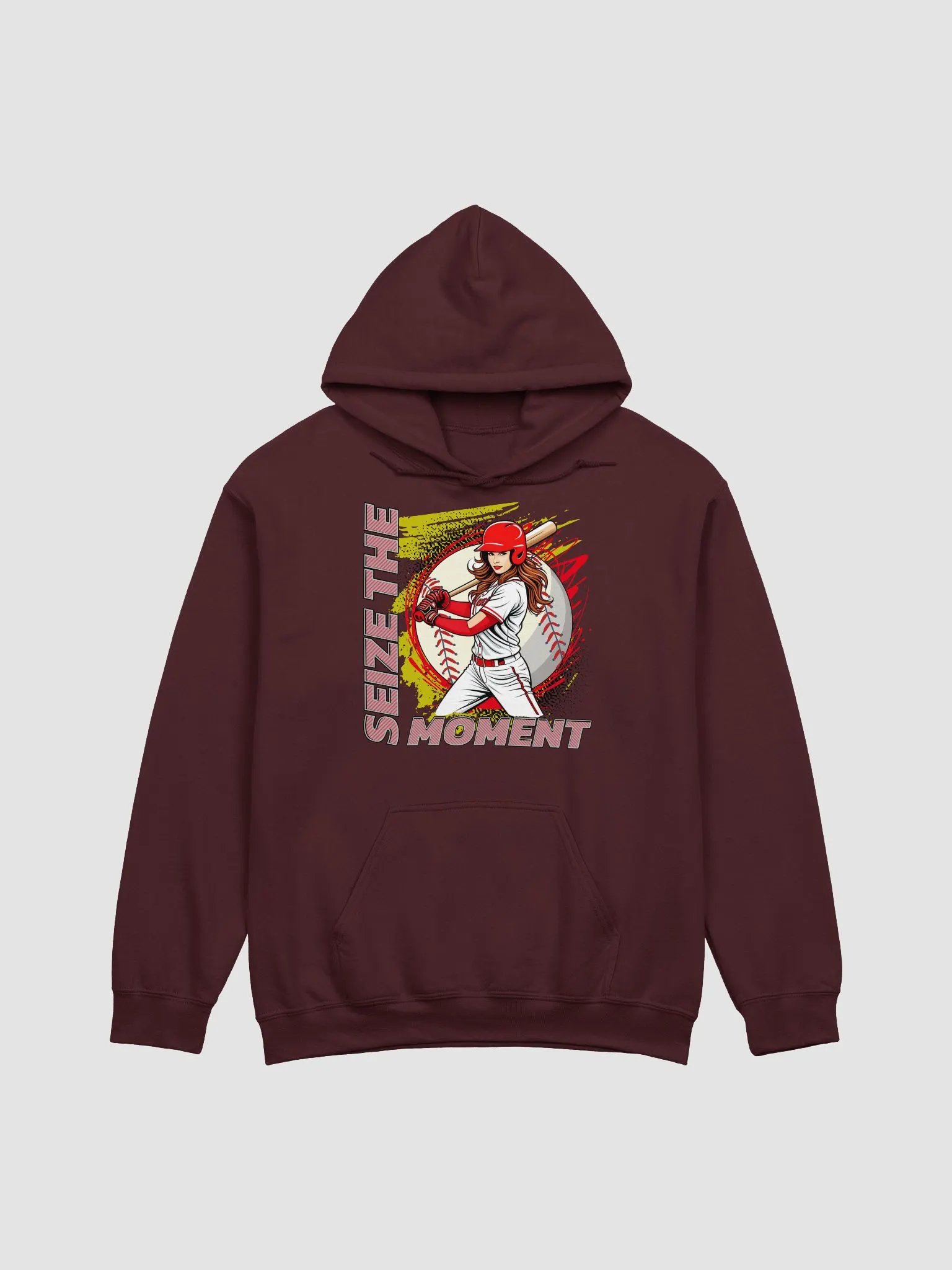 Seize the Moment Baseball Female Hoodie product image (13)