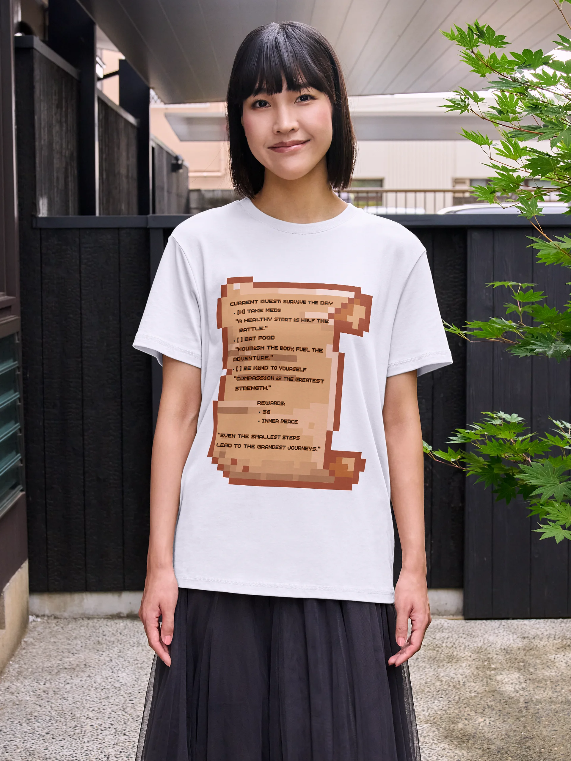 The Quest Log Tee | Level Up Your Day with Cozy Gamer Energy product image (5)
