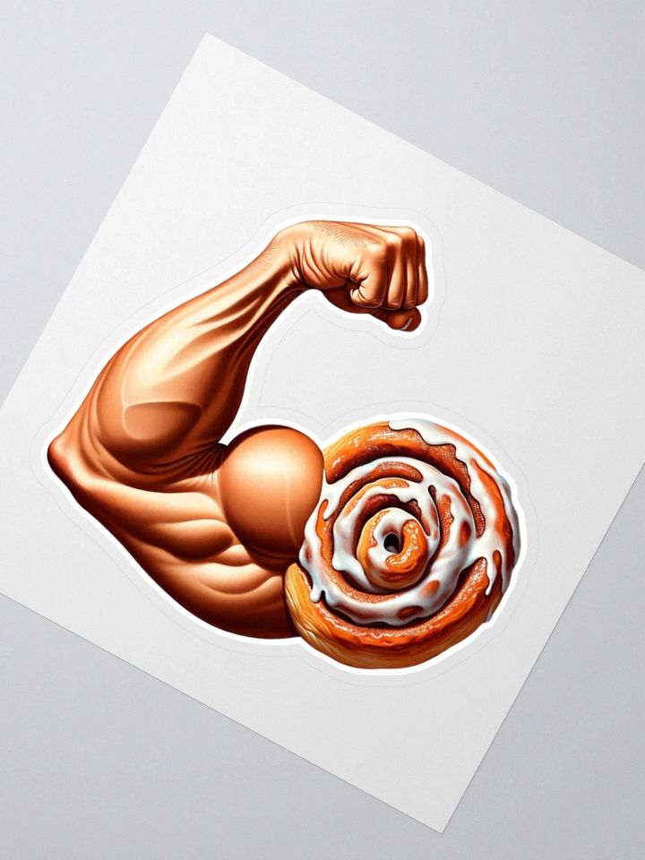 Cinnamon Roll Swole Sticker product image (2)