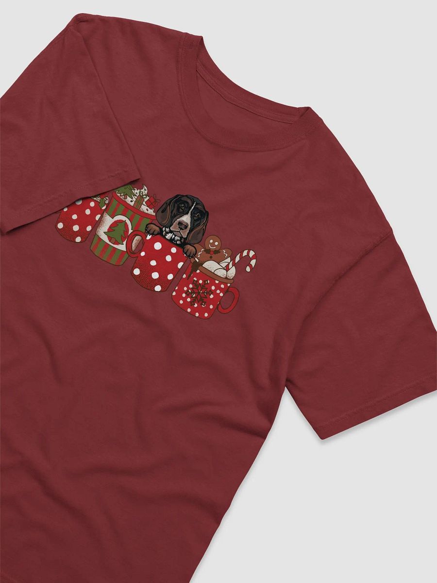 Cute German Shorthaired Pointer in a Christmas Cup T-Shirt | Funny Christmas GSP Pup in a Cup product image (6)