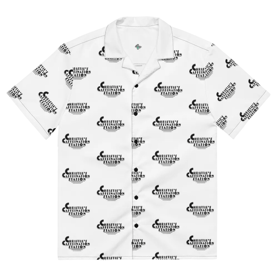 Black Text Logo Hawaiian Shirt - Unique Pattern Design product image (2)