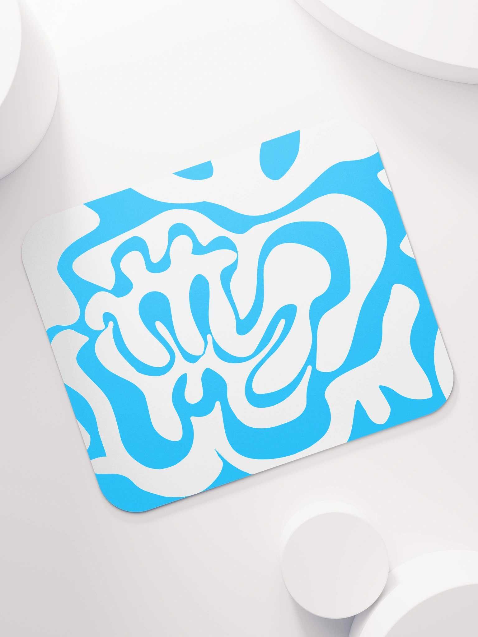 Fluid Blue Swirls Mouse Pad product image (7)