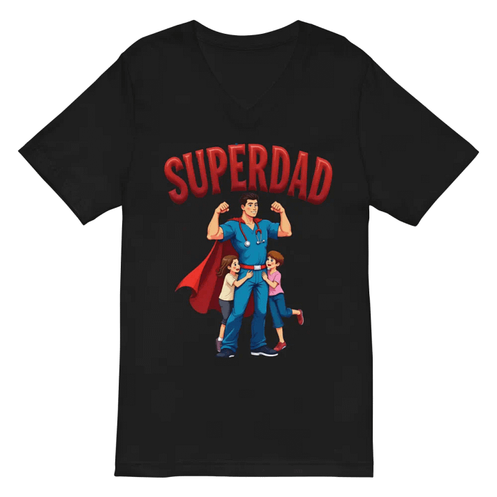 Superdad Medical Hero V-Neck Tee product image (3)