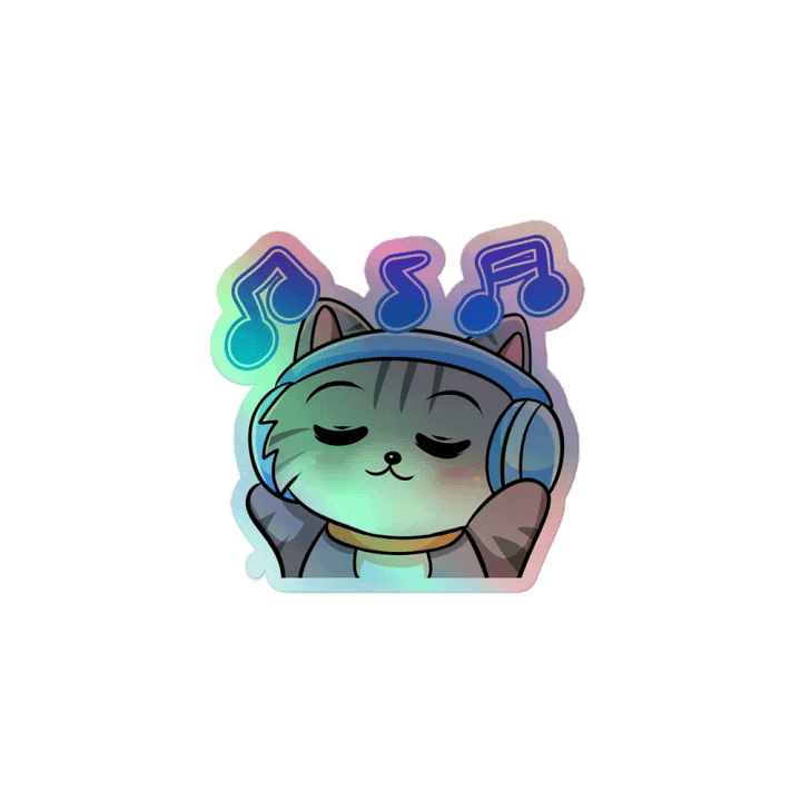 Dezciimi Animated Music Emote IRL (Holographic) product image (1)