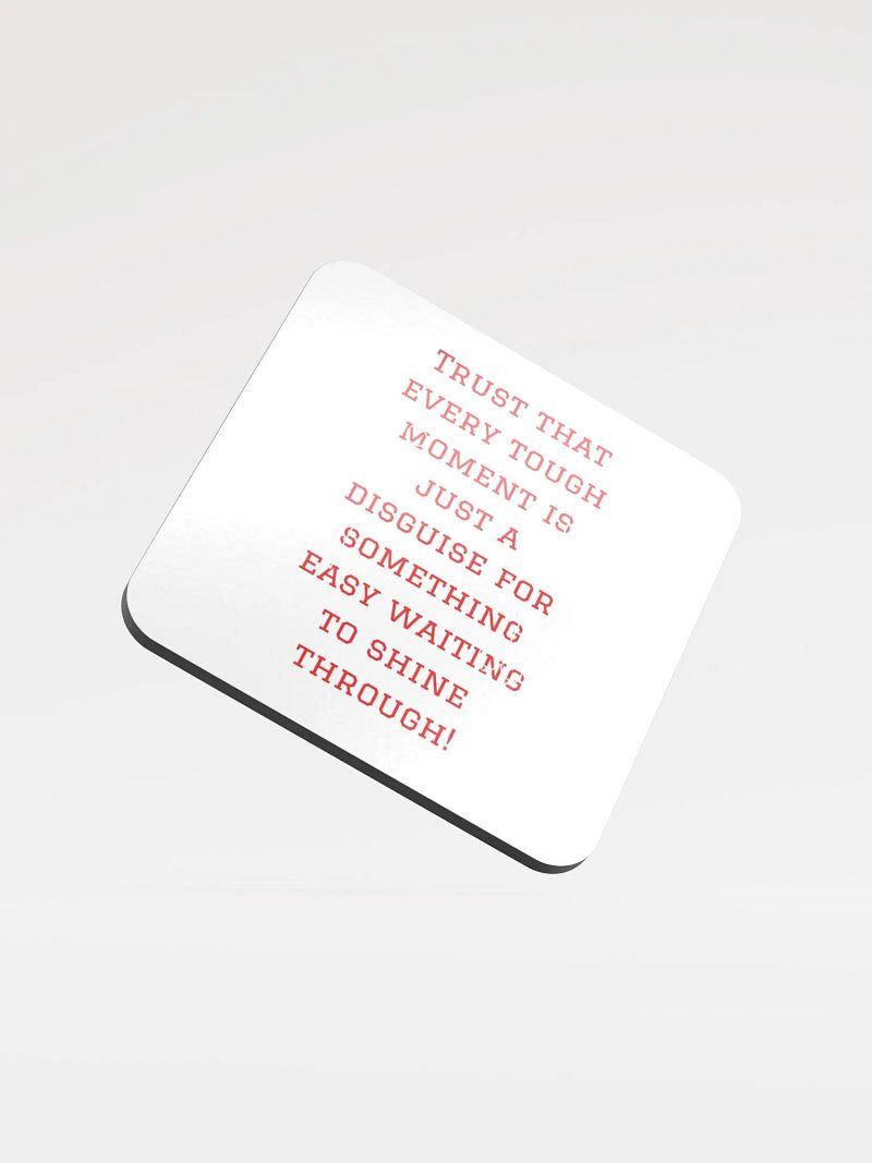 Shine Through Cork Coaster