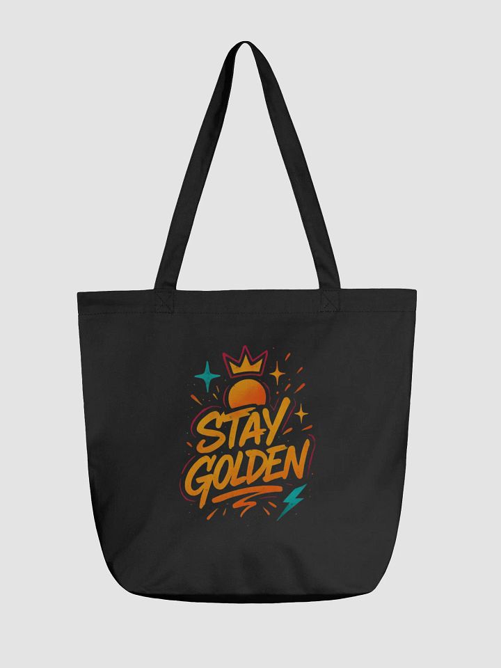 "Stay Golden" Graffiti Eco Tote | Econscious Organic Cotton product image (1)