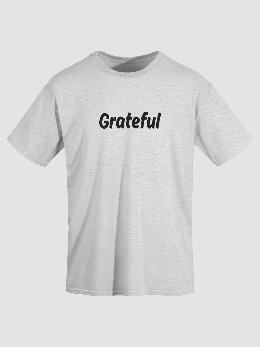 “Grateful” Upbeat Unisex Cotton Tee product image (2)