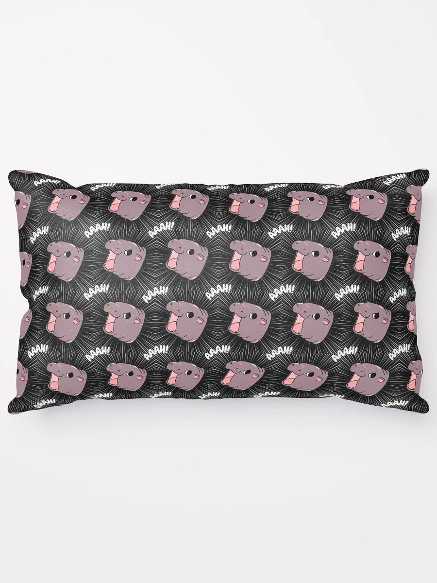 MOODENG'S BLACK AAAH! PILLOW! product image (1)